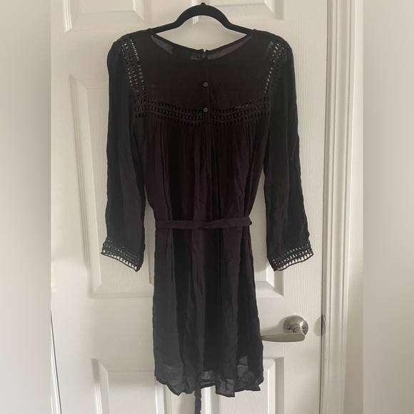 NWT Lucky Brand eyelet black dress - Picture 7 of 8